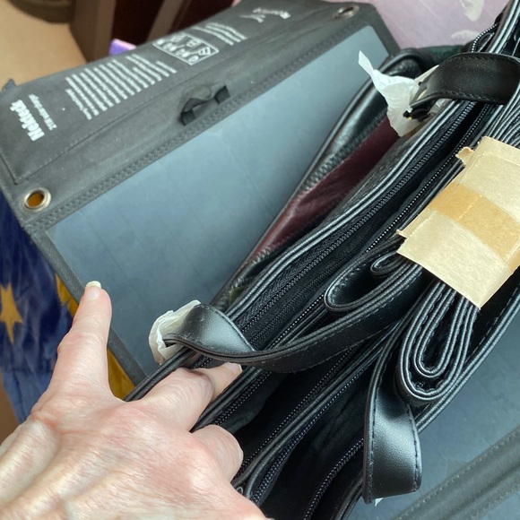 NWT & Vintage 1990s Leather Patchwork Bag - Picture 6 of 7